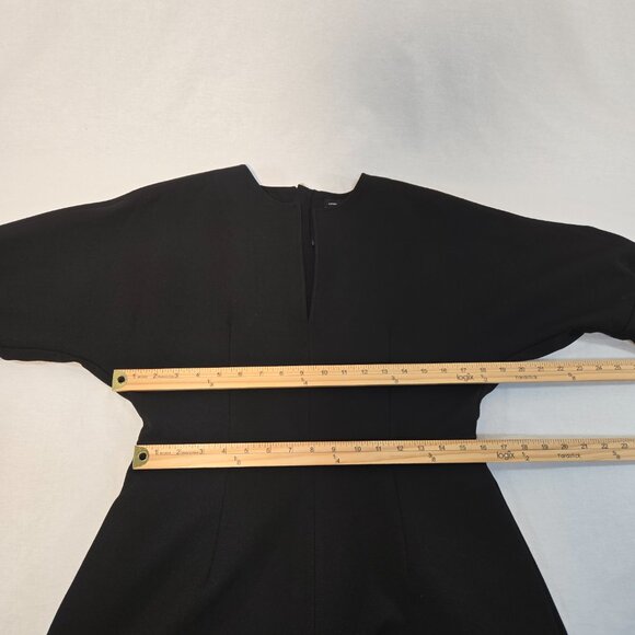 KAREN MILLEN Elevated Basic Black Structured Crepe Maxi Dress Size 8 LIKE NEW! - Picture 15 of 16